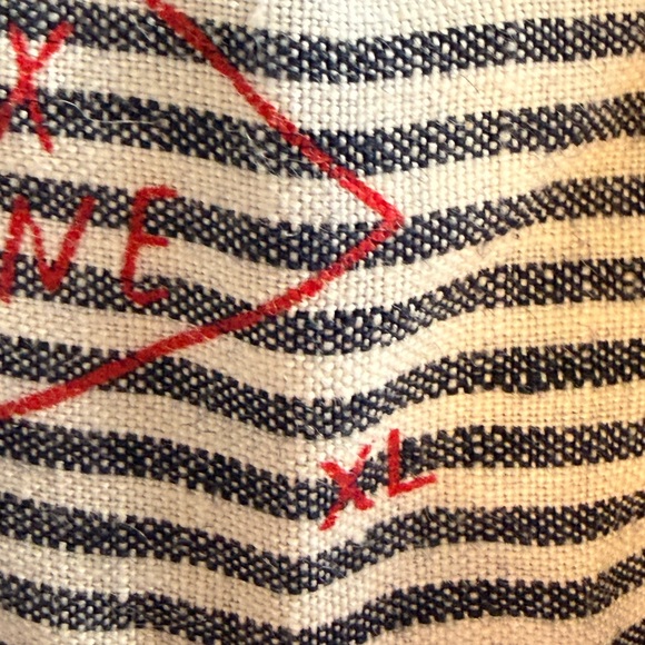 Alex Crane Men's Ola Linen Stripped Short-Sleeve Button-Down Shirt Blue/White XL - Picture 11 of 13